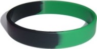 black custom silicone wristband