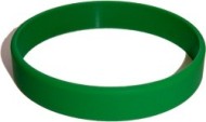 black custom silicone wristband