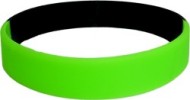 black custom silicone wristband