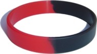 black custom silicone wristband