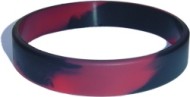 black custom silicone wristband