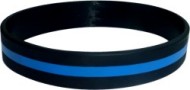 black custom silicone wristband