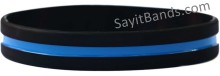 black custom silicone wristband