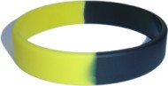 black custom silicone wristband