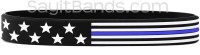 Police Officer Thin Blue Line Wristband