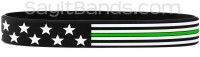 Police Officer Thin Blue Line Wristband