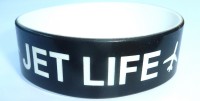 big one inch color text wristband