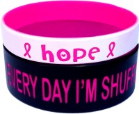 1" wristband with colored text