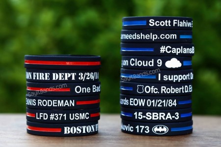 law enforcement thin blue line wristbands